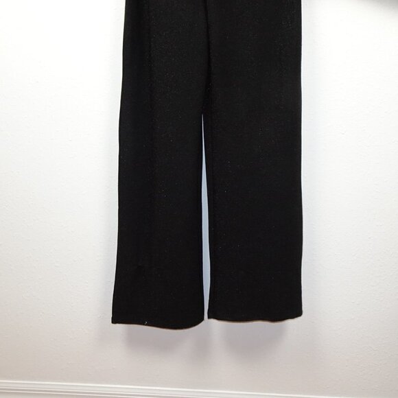 No Comment Jumpsuit Juniors' Size S Black Sparkle Stretch Front Cut Out - Picture 9 of 13
